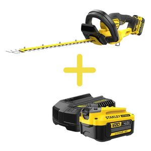 גוזם גדר חיה נטען STANLEY FATMAX V20 + סוללה 4AH + מטען