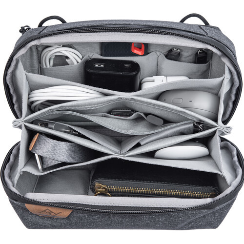 נרתיק תאים peak design tech pouch charcoal  (פחם, 2 ליטר)