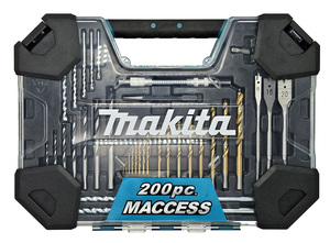 סט מקדחים וביטים HD 200 חלקים MAKITA