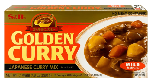 GOLDEN CURRY תערובת להכנת רוטב קארי יפני בטעם מעודן 220 גרם 