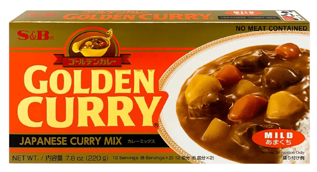 GOLDEN CURRY תערובת להכנת רוטב קארי יפני בטעם מעודן 220 גרם 