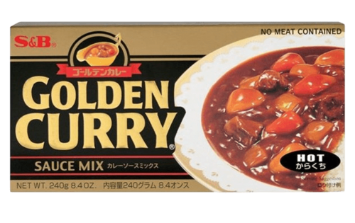 GOLDEN CURRY תערובת להכנת רוטב קארי יפני בטעם חריף מאוד 220 גרם 