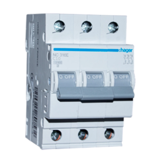 חצי אוטומט hager C 3*40A 6KA