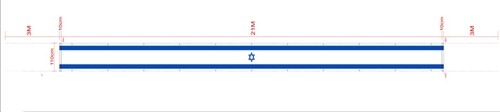 דגל ישראל בד שריג לבניין 110X21000 עם רצועות חיזוק