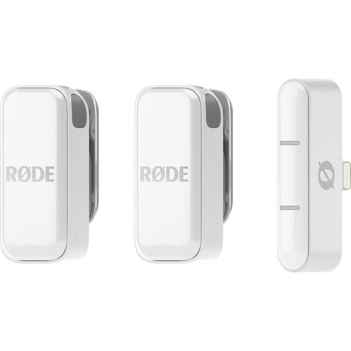 מיקרופון אלחוטי זוגי RODE Wireless Micro USB-C (White) יבואן רשמי