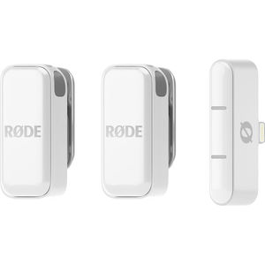 מיקרופון אלחוטי זוגי RODE Wireless Micro USB-C (White) יבואן רשמי