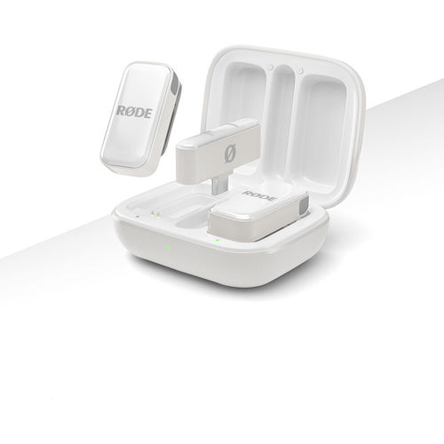 מיקרופון אלחוטי זוגי RODE Wireless Micro USB-C (White) יבואן רשמי