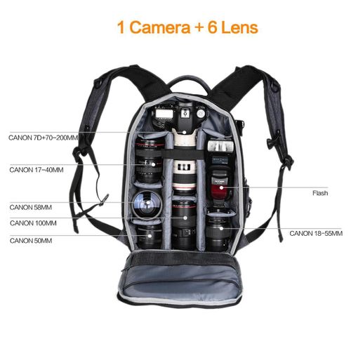 תיק גב לציוד צילום K&F Concept Travel Outdoor Backpack