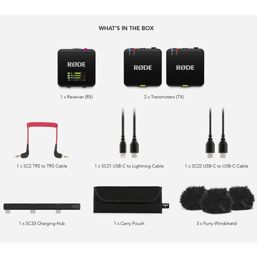 מערכת מיקרופונים אלחוטיים Wireless GO Gen 3 Rode