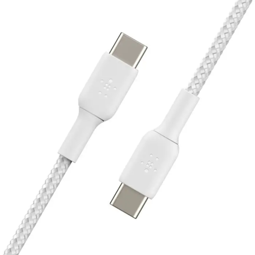 כבל USB-C ל-USB-C קלוע באורך 2 מטר – 2 יחידות באריזה