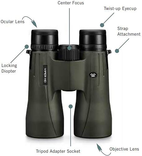 משקפת שדה מיוחדת וורטקס וייפר VORTEX Viper® HD 10×42