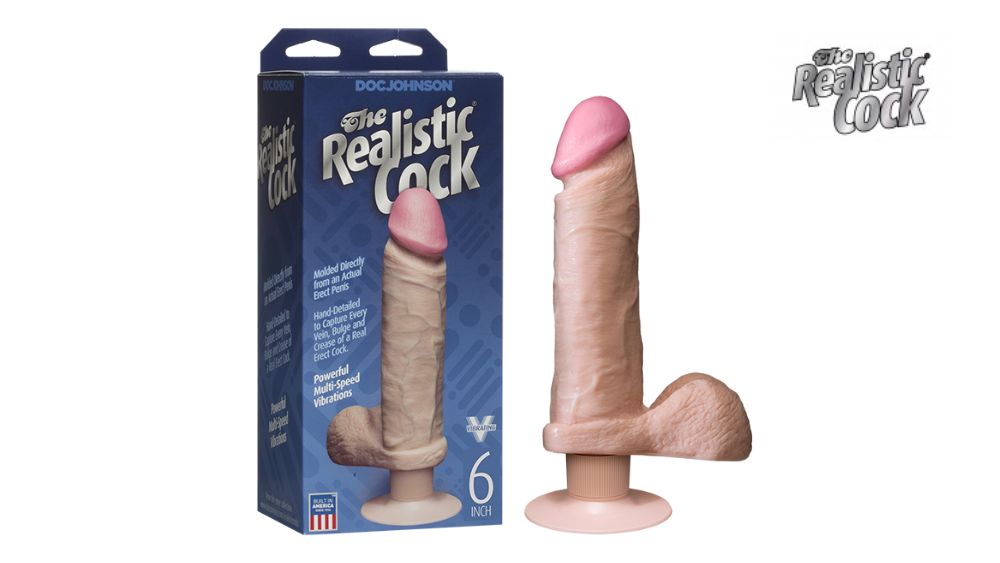ויברטור ריאליסטי 15.2 ס"מ | Doc Jhonson Realistic Cock