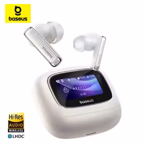 אוזניות Baseus Bowie M2s Ultra True Wireless MOON WHITE - צבע לבן