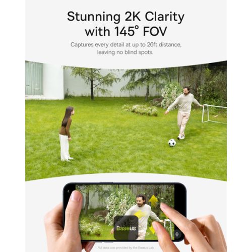 מצלמת אבטחה אלחוטית Baseus 2K דגם Security S1 Outdoor Camera 2K White
