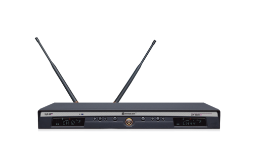 סט מיקרופון אלחוטי דו ערוצי ידני+דש Relacart UR-222D