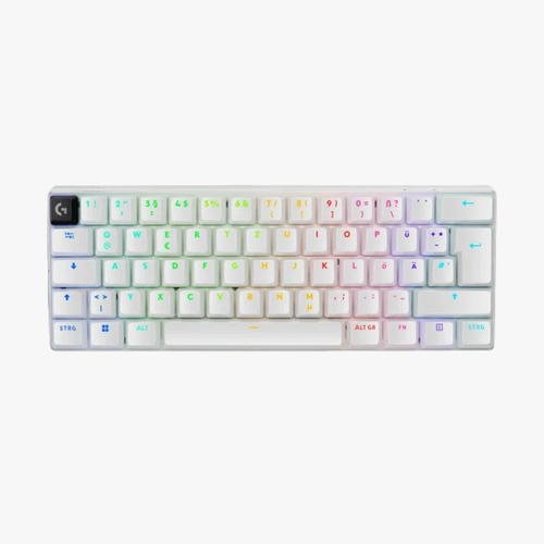 מקלדת גיימינג אלחוטית –Logitech G Pro X 60 TKL LIGHTSPEED -  בצבע לבן