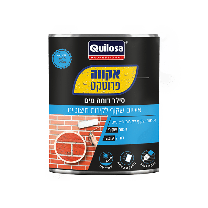 אקווה פרוטקט סילר שקוף דוחה מים 5 ליטר