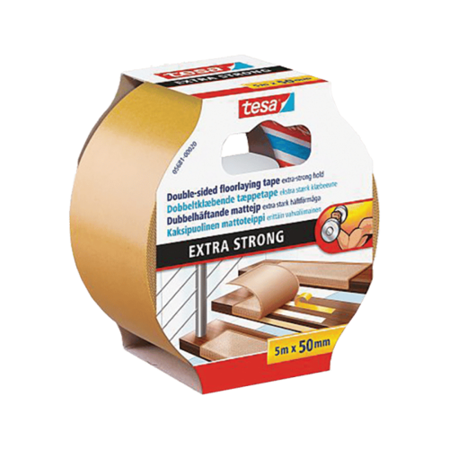 סרט דבק דו צדדי חזק לשטיחים ו-PVC רוחב 50 ממ 10 מטר אורך