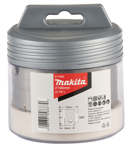 כוס קידוח TCT לפטישון SDS PLUS 72X50X100 לבלוקים MAKITA