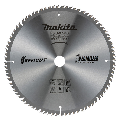 להב TCT למסור פנדל EFFICUT 260X80 לעץ MAKITA