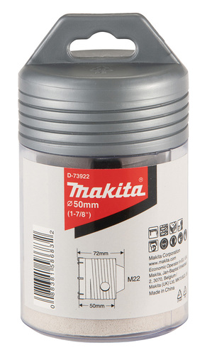 כוס קידוח TCT לפטישון SDS PLUS 72X50X50 לבלוקים MAKITA