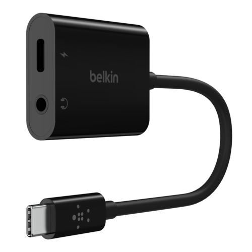 מתאם טעינה 3.5 מ”מ אודיו + USB-C