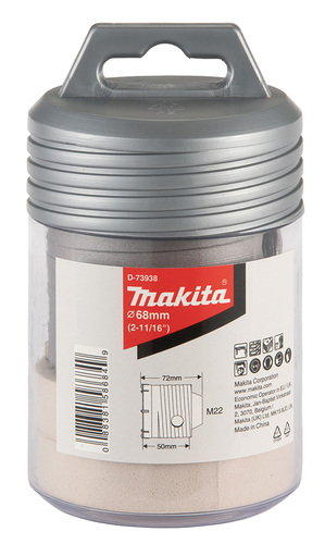 כוס קידוח TCT לפטישון SDS PLUS 72X50X68 לבלוקים MAKITA