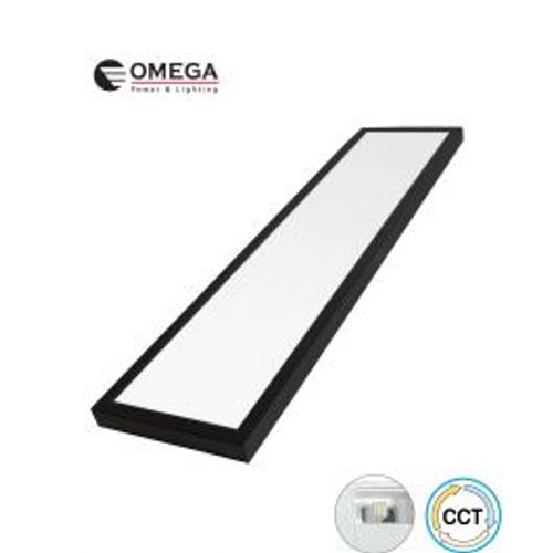 פנל ת.ישירה עה"ט שחור SuperLight CCT 85W 120x30 Omega