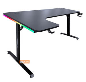 DRAGON שולחן גיימינג פינתי שמאל תאורת RGB אורך 160*100 ס"מ