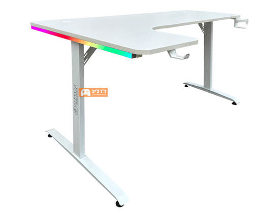 DRAGON שולחן גיימינג פינתי שמאל תאורת RGB אורך 160*100 ס