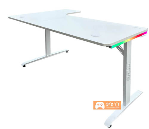 DRAGON שולחן גיימינג פינתי ימין תאורת RGB אורך 160*100 ס