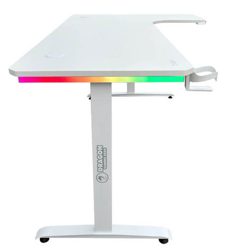 DRAGON שולחן גיימינג פינתי ימין תאורת RGB אורך 160*100 ס