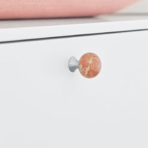 כפתור Bead Straight שיש טרוורטין - 28 מ"מ