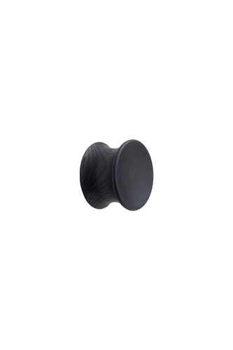 ידית כפתור Pulley עץ מילה שחור - 10339 