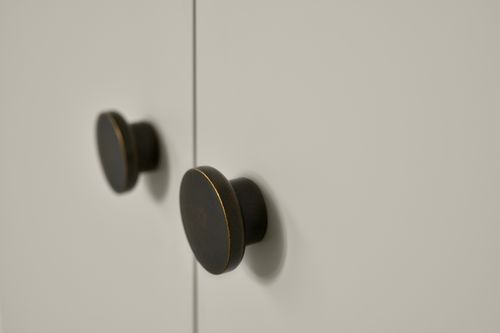 ידית כפתור Circle חום עתיק - ק' 50 מ