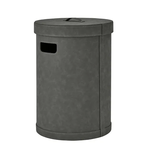 סל כביסה עגול אפור SHALA pewter M