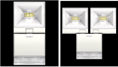 theLeda S – תאורת LED דקורטיבית 10 או 20W, עם גלאי תנועה, IP55