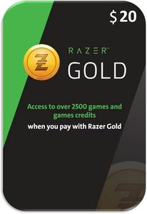 קוד כרטיס 20$ Razer Gold