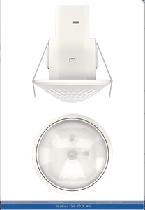 theMova-S360 – גלאי תנועה דקורטיבי,360 מעלות. 230VAC, להתקנה תקרתית.