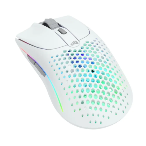 עכבר גיימינג אלחוטי Glorious Model O2 Wireless לבן