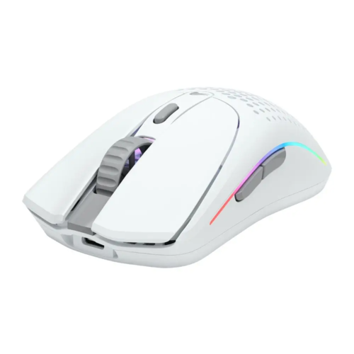 עכבר גיימינג אלחוטי Glorious Model O2 Wireless לבן
