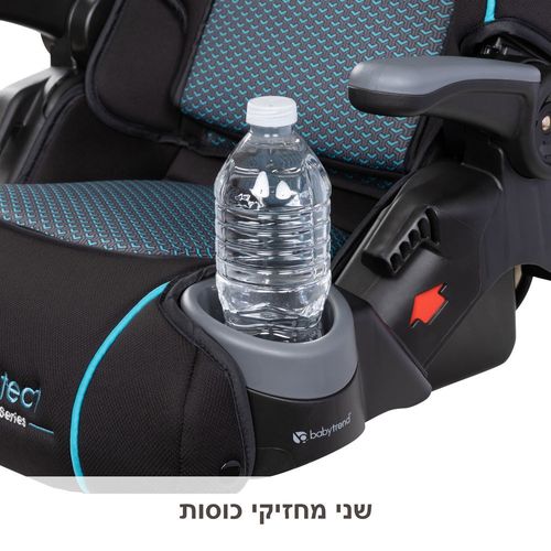 בוסטר גב PROtect 2-in-1 מתקפל עם ידיות עולות/יורדות והגנת צד - שחור/כחול