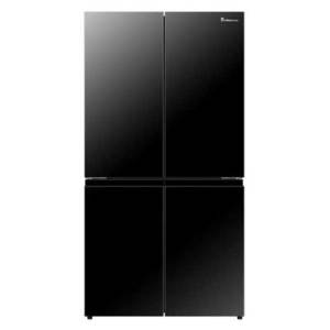 מקרר 4 דלתות 609 ליטר Hisense RQ72-BGK זכוכית שחורה הייסנס