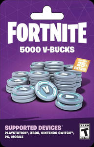 Fortnite - 5000 V-Bucks Gift Card