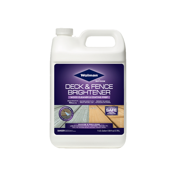 חומר ניקוי לעץ DECK & FENCE - וולמן WOLMAN