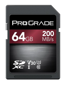 כרטיס זיכרון ProGrade 64GB SDXC V30 UHS-I