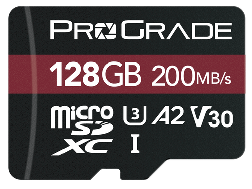 כרטיס זיכרון ProGrade 128GB microSDXC V30 UHS-I
