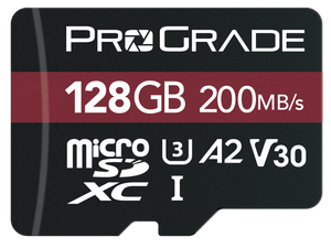 כרטיס זיכרון ProGrade 128GB microSDXC V30 UHS-I