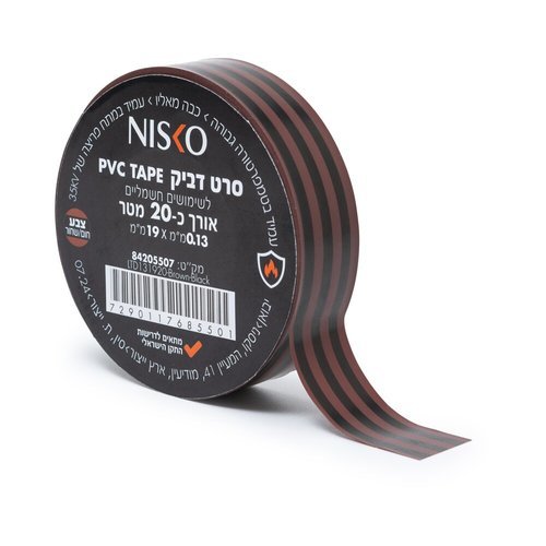  סרט בידוד חום/שחור 19mmx20M 