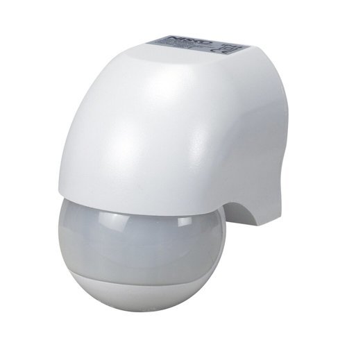  גלאי תנועה מתכוונן כיפתי לבן 12 מטר IP44 